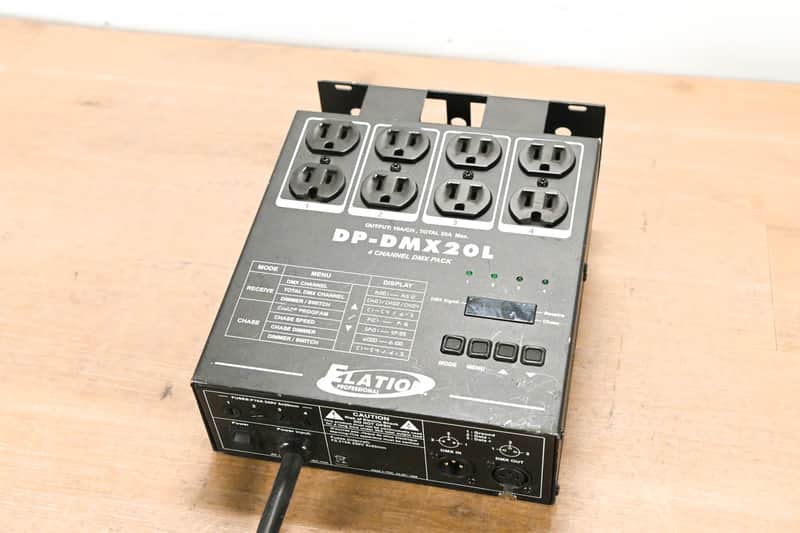 Elation DP-DMX20L 4-Channel DMX Dimmer/Switch Pack CG0137C image 1