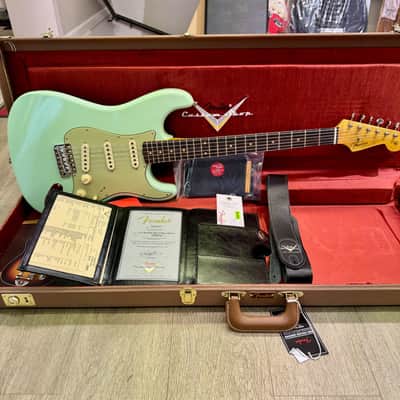 Fender Custom Shop LTD `62 Poblano Stratocaster Journeyman CC Faded Aged Surf Green image 5
