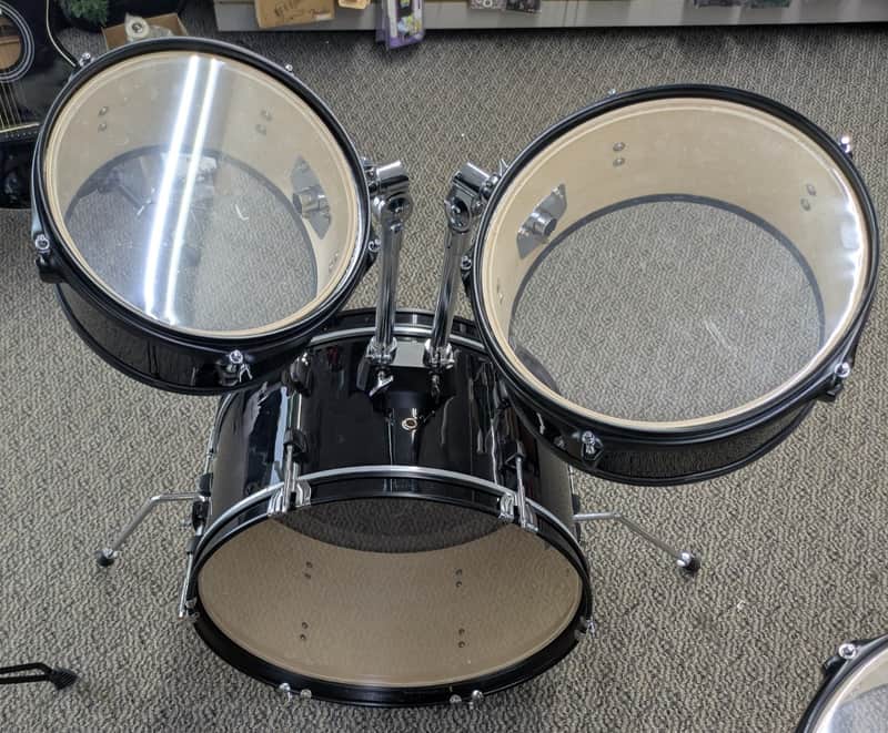 Ddrum 5pc Drum Set Complete with Throne and Hardware - Black Shell Finish image 1