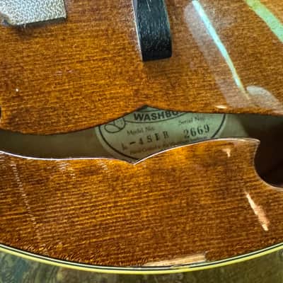 Washburn M-4SB R Sunburst Mandolin - Natural Relic image 5