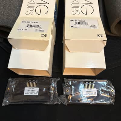 EMG 89 & 89R Active Pickup Set - Black Calibrated Bridge & Neck Pair (Open Box / Mint Sealed Pickups) image 1