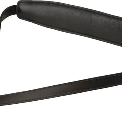 Genuine Fender Vintage Leather Saddle Guitar Strap, Black 099-0689-006 image 9