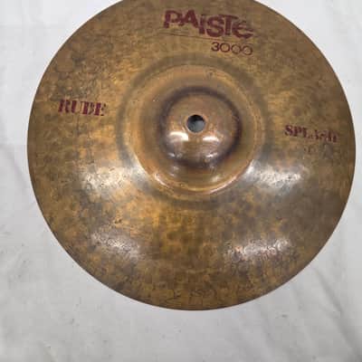 Paiste 10" 3000 Series Rude Splash Cymbal (Cracked) 245-15 image 1