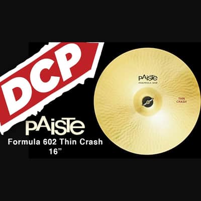 Paiste Formula 602 Thin Crash Cymbal 16" image 2
