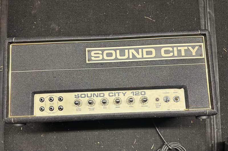 Sound City 120 Head 1970s - Black image 1