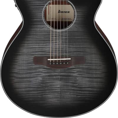 Ibanez AEG70-TCH AEG Acoustic Guitar 6-String - Transparent Charcoal Burst image 11