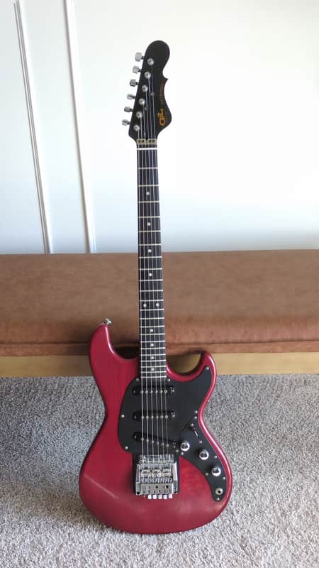 Vintage USA 1982 G&L Early S500 with 1984 Skyhawk neck in Transparent Red image 1