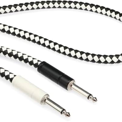 Fender Professional Series Straight to Straight Instrument Cable - 10 foot Checkerboard image 2