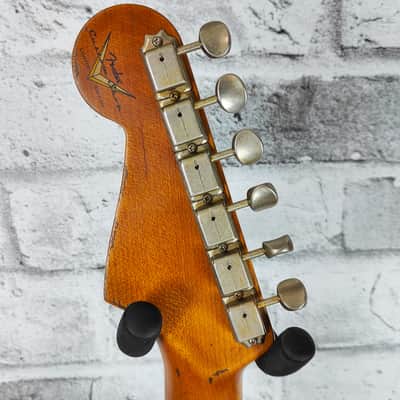 Fender Custom Shop Limited Edition Roasted 1960 Strat Super Heavy Relic, Aged Olive Green image 8