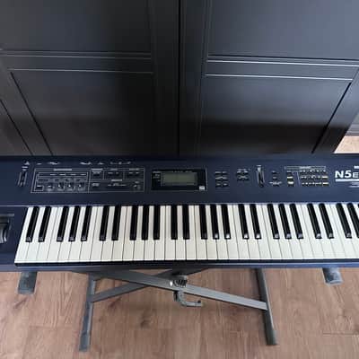 Korg N5EX 61-Key Music Synthesizer 1990s - Black + Stand