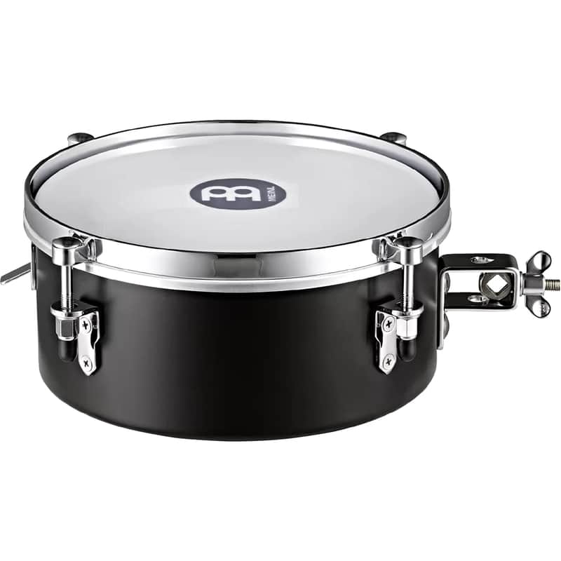 Meinl Percussion Steel Mountable Drummer Snare Timbale, 10", Black, 2-YEAR WARRANTY (MDST10BK) image 1