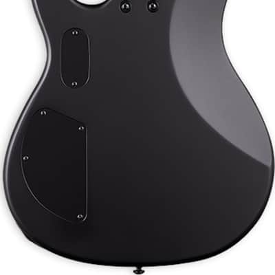 ESP LTD AP-4 Black Metal 4-String Bass Guitar, Ebony Fingerboard, Black Satin image 3