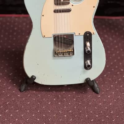 Valkenburg USA SH “Knackered” Sky Blue 2023 – Aged Finish, Handwound Pickups, Boutique Tele Killer image 2