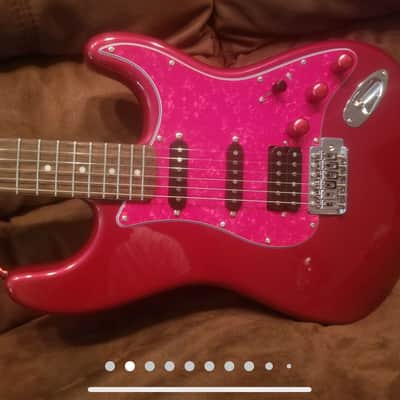 Fender Squier Classic Vibe 70's HSS  Stratocaster  W/ Major Upgrades  Candy Apple Red image 2