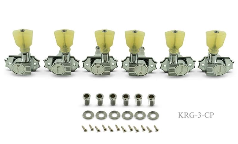 Kluson Revolution KRG-3-CP, G Mount 3 X 3 NON LOCKING Tuners CHROME image 1