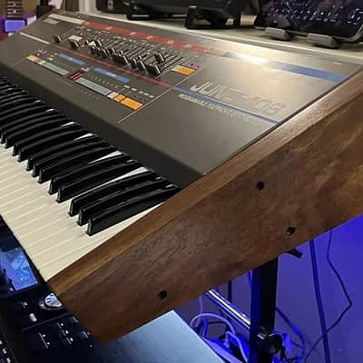 Roland Juno-106 Synthesizer Walnut Replacement Sides image 3