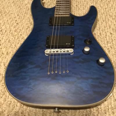 Schecter C-1 Platinum Diamond Series Electric Guitar MIK Midnight Blue Satin MINT! image 16