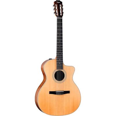 Taylor 214ce-N Nylon Acoustic Electric Guitar - Natural image 5
