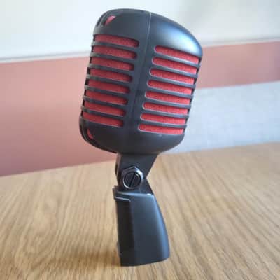 Shure Limited Edition Super 55-BCR Supercardioid Dynamic Microphone 2010 - Black w/ Red Foam image 3