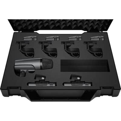 Sennheiser e600 Drum Microphone Kit with MS7411TB Tripod Style Bass Drum and Amp Mic Stand and XLR Cable image 2