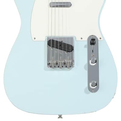 Fender Custom Shop 1955 Telecaster Journeyman Relic Electric Guitar - Super Aged Sonic Blue image 1