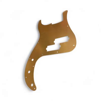 New Dark Gold Anodized Brushed Aluminum P Bass Pickguard Precision Bass Fender image 2