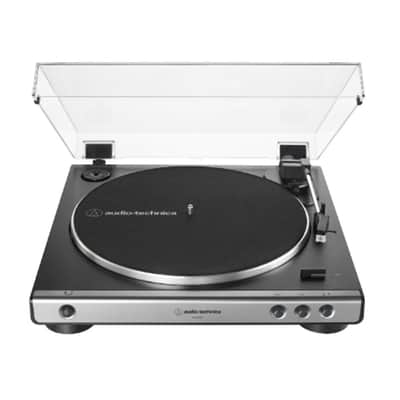 (Mint) Audio-Technica AT-LP60X Fully Automatic Belt-drive Turntable with Switchable Phono Preamp - BLACK image 5