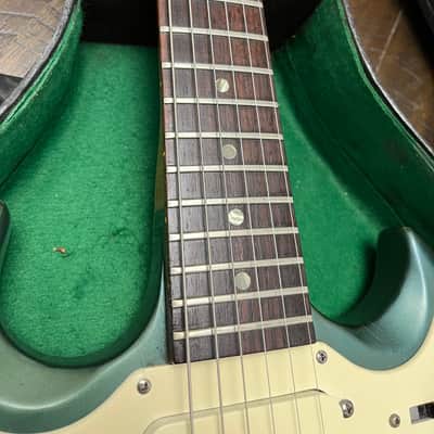 Vintage 1967 Gibson Melody Maker D with Vibrola Pelham Blue Original Case Music City Bridge Savvy image 2