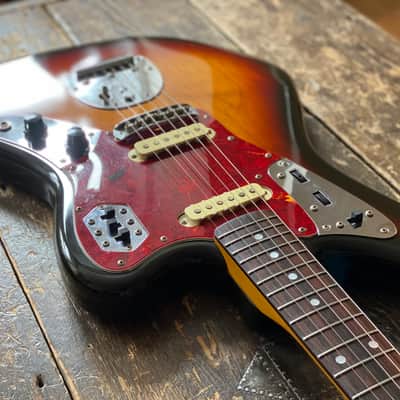Fender Japan 1995 Jaguar Grunge-Era '66 Reissue MIJ FujiGen Three Tone Sunburst MIJ image 6
