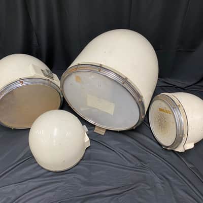 Zickos Artistry 1970s White Fiberglass Prototype Drum Set image 2