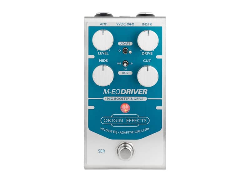 Origin Effects M-EQ Driver Mid-Boost + Overdrive Pedal - Blue image 1