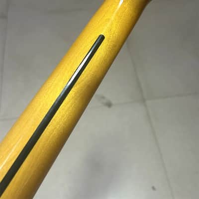 27 inch Maple Rosewood Fretboard 22 Fret Baritone guitar Neck Yellow parts image 5