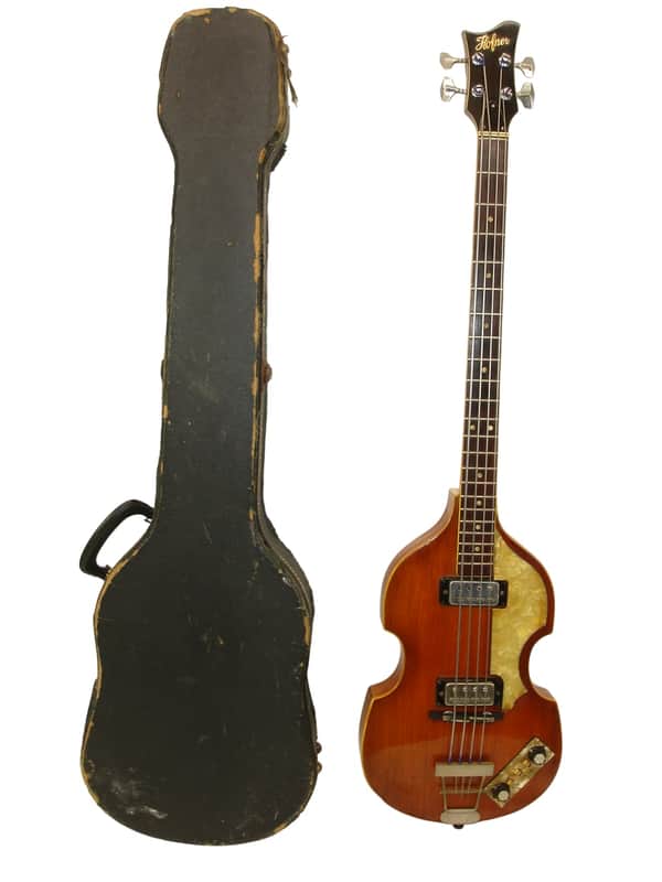 Vintage 1964 Hofner  500/1 Violin 4-String Electric Bass Guitar, Natural w/ Case image 1
