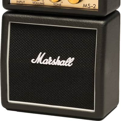 Marshall Micro Stack MS-2 1-Watt 1x2" Battery-Powered Guitar Combo - Black image 2
