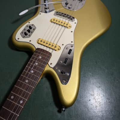 Fender Jaguar JG66-RC 1994 Shoreline Gold Matching Headstock MIJ Japan image 8
