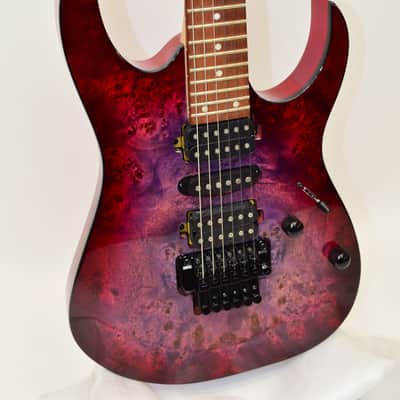 2024 Ibanez RG470PB Electric Guitar, Red Eclipse Burst image 3