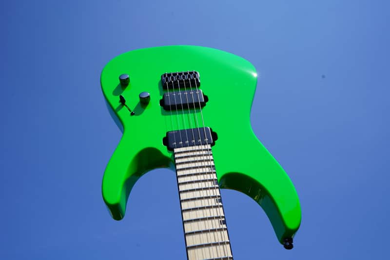 ESP CUSTOM SHOP M-II CTM/M Neon Green 6-String Electric Guitar w/ Hard Case (2025) image 1