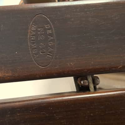 JC Deagan 40 Diana late 1940's - Rosewood keys Painted hardwood frame image 2
