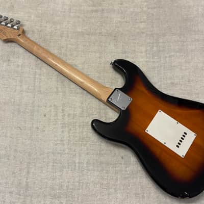 2007 Squier Stratocaster Bullet Strat Brown Sunburst Tremolo Rosewood Fretboard image 9