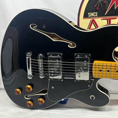 Fender Starcaster Semi-Hollow Body Electric Guitar - Black image 2