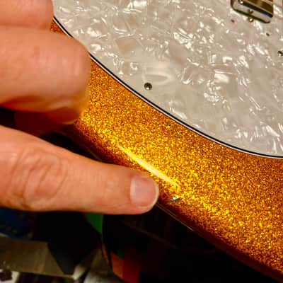 Ovation Breadwinner 1970s - Gold Sparkle Customized Refinished - So Cool image 11