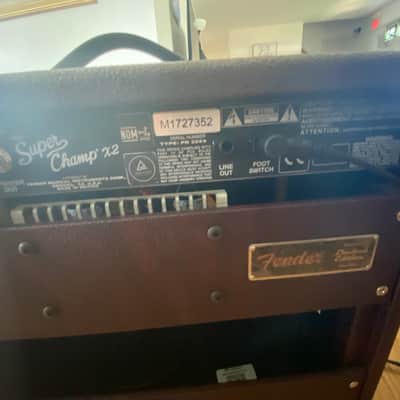Limited Edition Fender Super Champ X2 FSR 1x10" 15-watt Tube Combo Amp - Wine Red image 3