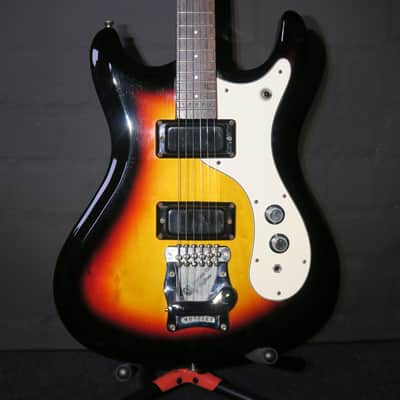 Mosrite Gospel 1999 Sunburst Kurt Cobain Nirvana Guitar + Hardshell Case image 3
