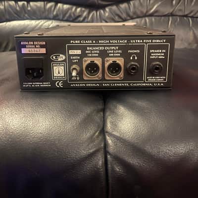 Avalon U5 Direct Box / Instrument Preamplifier - Silver image 2