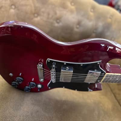 SX Guitars SE4SK TWR (SG Style) Pack Wine Red image 7