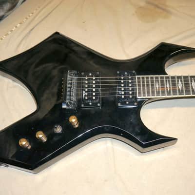 B.C. Rich Deluxe Series Warlock Guitar with Case Black BC Rich image 2