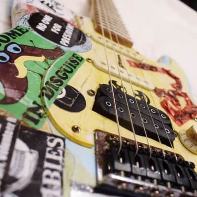 Billie Joe Armstrong Blue Electric Guitar BJ Replica Relic and Gig Bag Green Day image 4