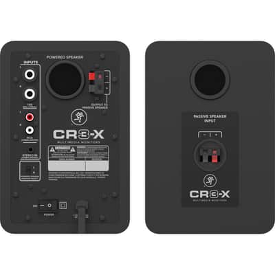 Mackie CR3-X Series 3" Studio Monitors (Pair) with 3' REAN Stereo Breakout Cable Bundle image 5