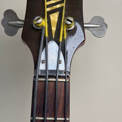 Framus Vintage Framus S-375 SG Bass Short-scale w/set-in neck. Early 1970’s - Cherry image 4