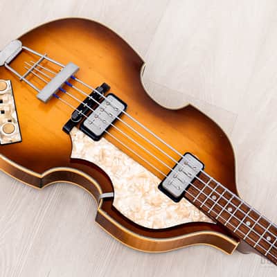 2004 Hofner 500/1 Vintage '63 Violin Beatle Bass Staple Pickup w/ Case, Germany image 9
